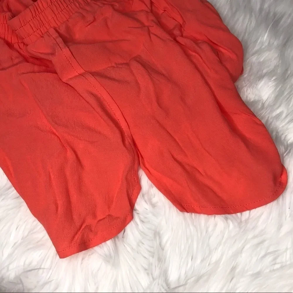 Good Luck Gem pull on shorts coral orange szS